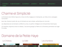 Tablet Screenshot of petite-haye.com